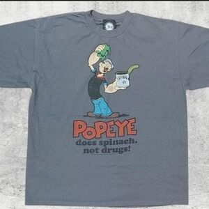 Vtg 2010 Popeye The Sailor Man Graphic T-Shirt Large L Cartoon Retro 2010s